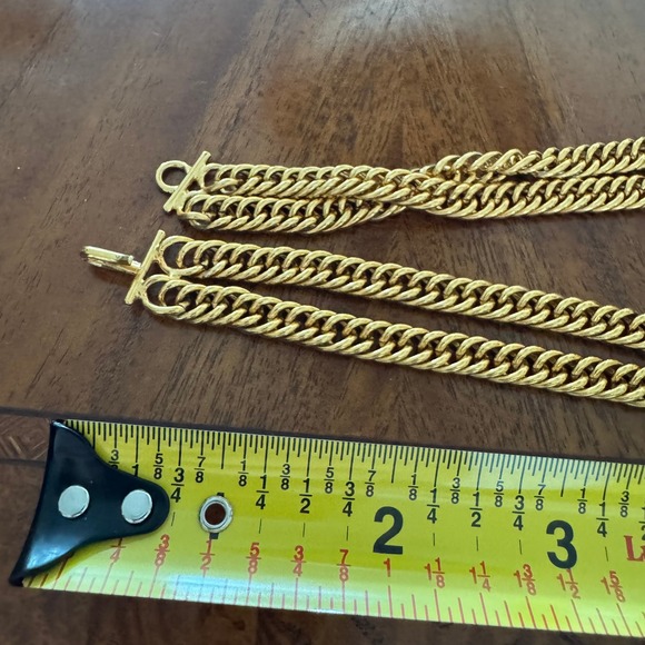 Chanel CC Vintage Leo Lion Sun Medallion Double Chain Necklace Gold Plated 1980s - Picture 9 of 9